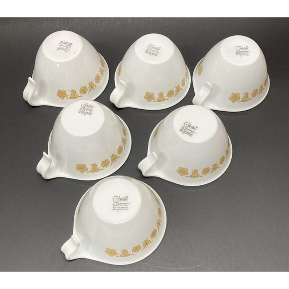 Corelle by Corning Butterfly Gold Coffee Tea Cups and Saucers Set of 16 - Picture 3 of 3